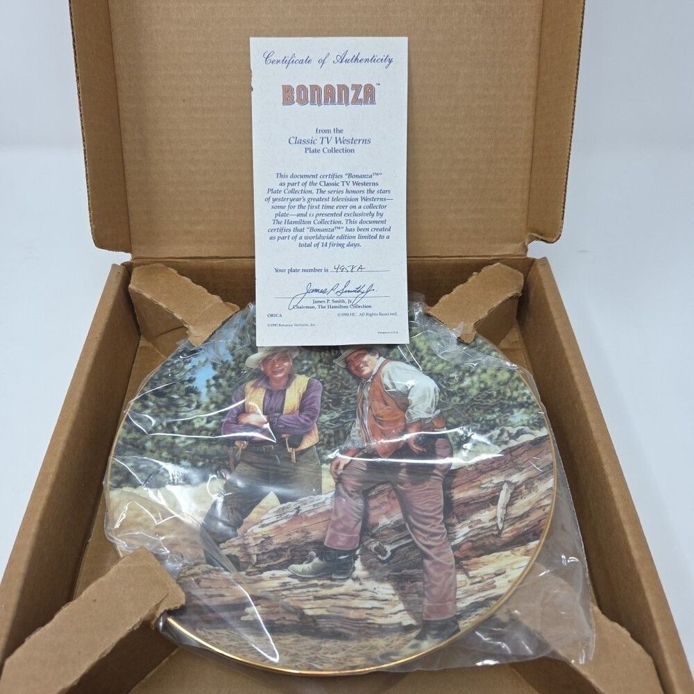 Bonanza collector plate from The Hamilton Collection #4958A